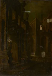 Architectonische fantasie, stilleven